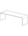 Bureau industriel HIGH LINE M 10-1-20, longueur 200 cm, profondeur 80 cm