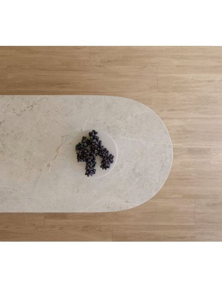 Céramique plateau de table sur mesure EVOK, épaisseur 0.8 cm