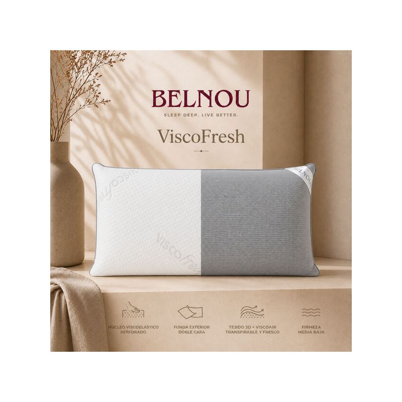Oreiller en mousse à mémoire de forme viscoélastique VISCOFRESH