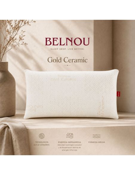 Oreiller en mousse à mémoire de forme viscoélastique VISCO GOLD CERAMIC