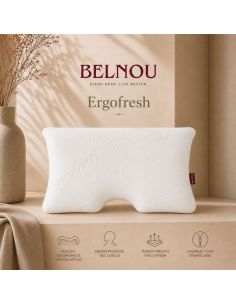 Oreiller en mousse à mémoire de forme viscoélastique ERGOFRESH 55x40