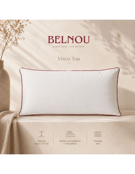 Oreiller en mousse à mémoire de forme viscoélastique VISCO TOP 17cm