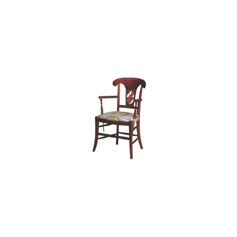 Fauteuil style directoire avec palmette violon