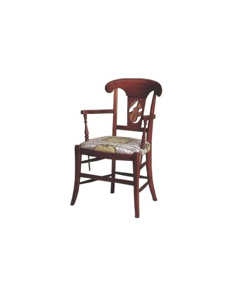 Fauteuil style directoire avec palmette violon