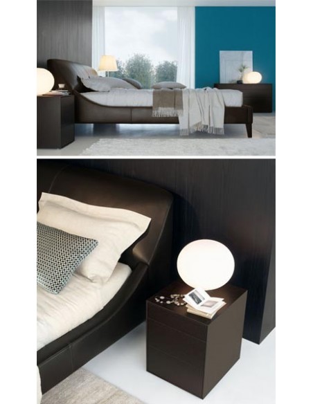 Lit avec sommier 180x200 elysee cuir, Jesse