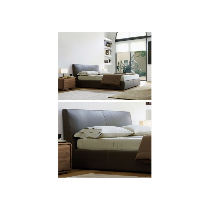 Lit avec sommier 160x200 roger cuir, Jesse