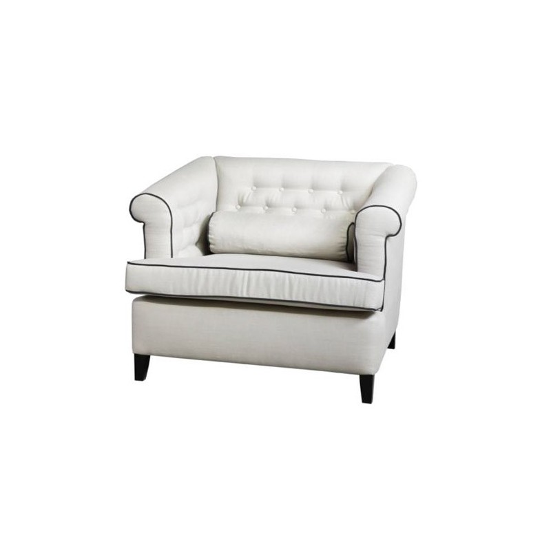 Fauteuil capitonné Caprice