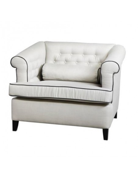Fauteuil capitonné Caprice