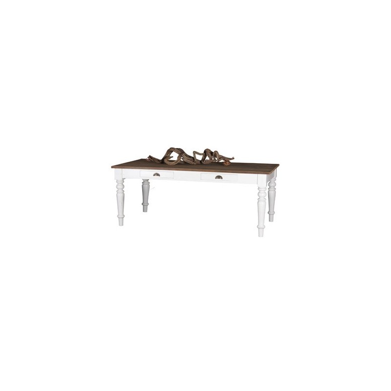 Table de repas 2 tiroirs 160x90 OLIMPIA
