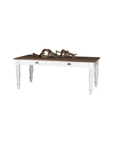 Table de repas 2 tiroirs 160x90 OLIMPIA
