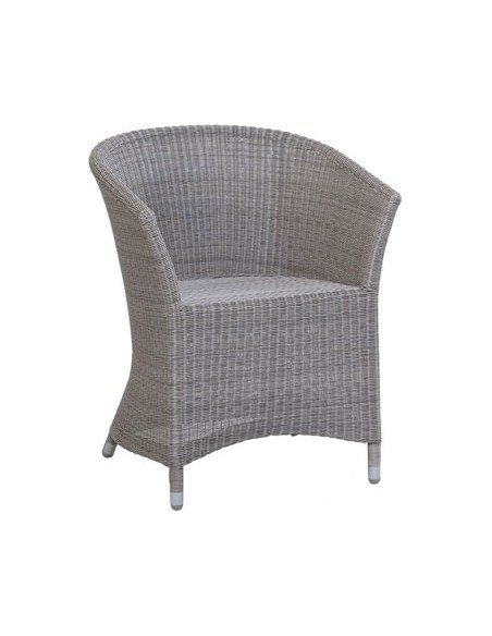 Fauteuil de table en résine galet Nemo 844R-H sans coussin