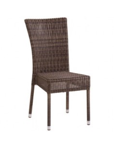 Chaise en résine poivre Isabelle 885R-P sans coussin