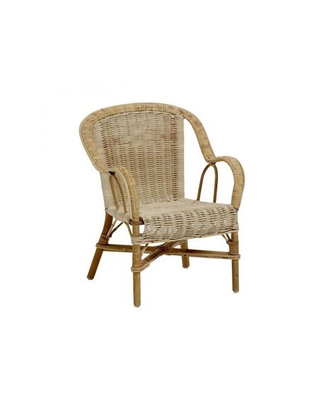 Fauteuil enfant Swan en moelle de rotin naturel 975-NAT