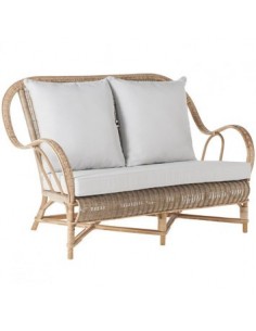 Canapé Nantucket en finition patiné 980/2-PAT avec coussin tissu T552