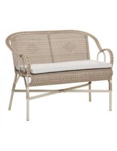Option coussin tissu perle T552 pour Banc en résine dune Marcel 1609R