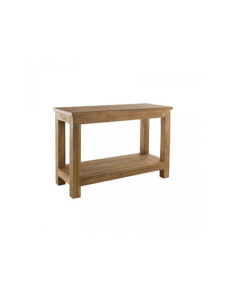 Étagère 2 niveaux en teck brossé naturel Drift M121T