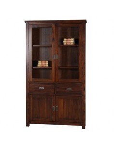 Bibliothèque 2 portes vitrées DOMENICA