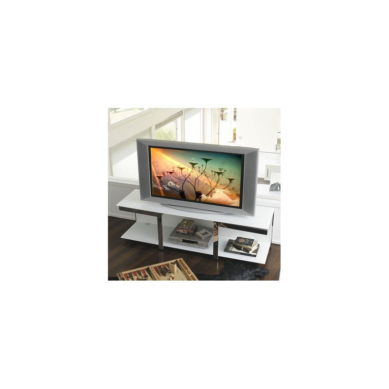 Meuble TV VISION laqué blanc mat