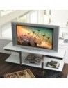 Meuble TV VISION laqué blanc mat