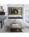Meuble TV TECNO 140 noyer canaletto Sambométal