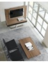Meuble TV TECNO 140 noyer canaletto Sambométal