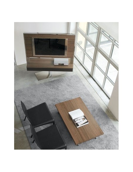 Meuble TV TECNO 140 noyer canaletto Sambométal