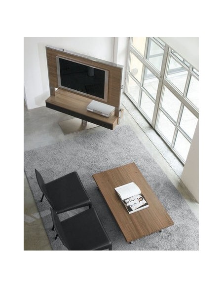 Meuble TV TECNO 140 noyer canaletto Sambométal