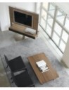 Meuble TV TECNO 140 noyer canaletto Sambométal