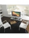 Meuble TV VISION laqué blanc mat