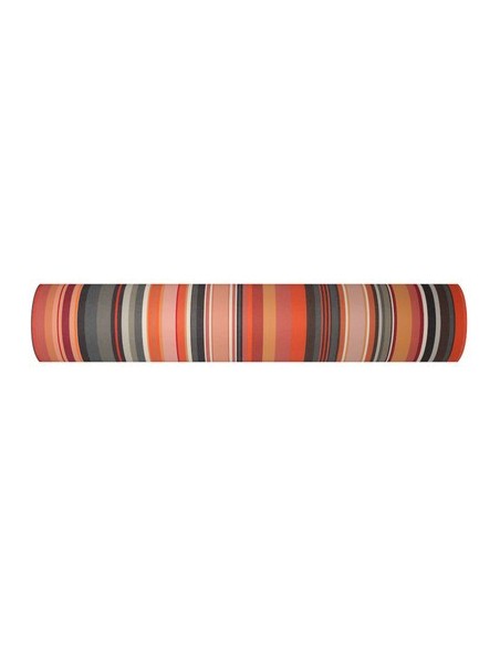 Toile au mètre Roussillon 180 cm coloris noir/tomette