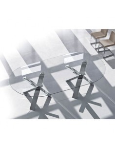 Table TWINS RESORT plateau en verre