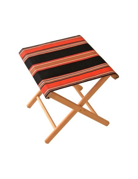 Pliant pêcheur Jules noir/tomette Toiles du soleil