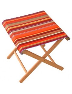 Pliant pêcheur Saint Vincent rouge Sunbrella Toiles du soleil