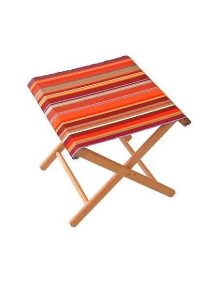 Pliant pêcheur Saint Vincent rouge Sunbrella Toiles du soleil