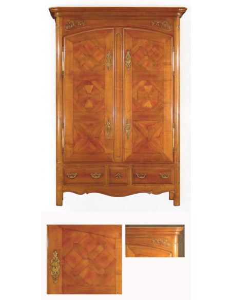 Armoire SOLIDOR en merisier réf. 470, mobilier préparé et reconditionné