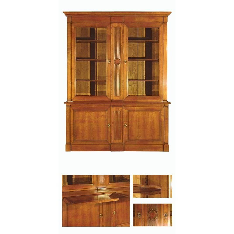 Bibliothèque 2 corps RIVOLI réf. 882, mobilier préparé et reconditionné