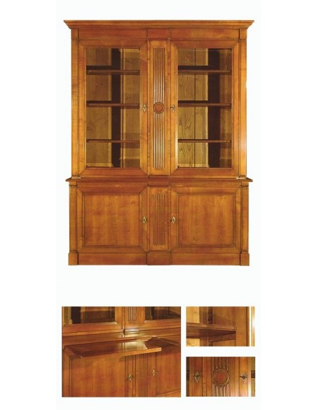 Bibliothèque 2 corps RIVOLI réf. 882, mobilier préparé et reconditionné