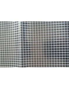 PVC souple 40/100 ARMÉ au mètre, largeur 200 cm, largeur du quadrillage 10 x 10 mm 2