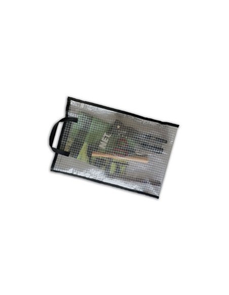 PVC souple 40/100 ARMÉ au mètre, largeur 200 cm, largeur du quadrillage 10 x 10 mm