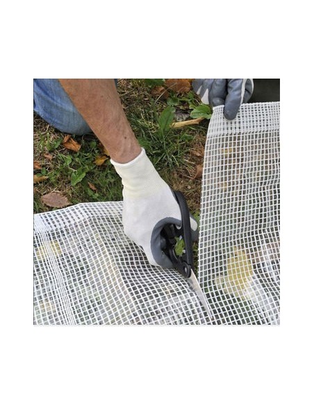PVC souple 50/100 ARMÉ au mètre, largeur 250 cm, largeur du quadrillage 6 x 6 mm