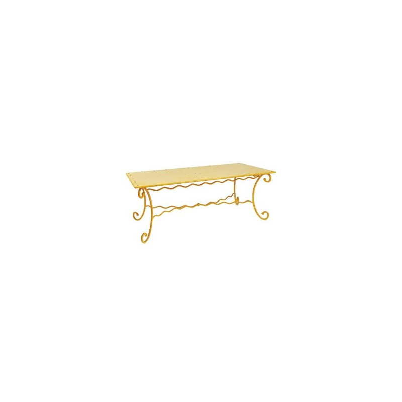 Table rectangulaire cyclade, Ligne Métal