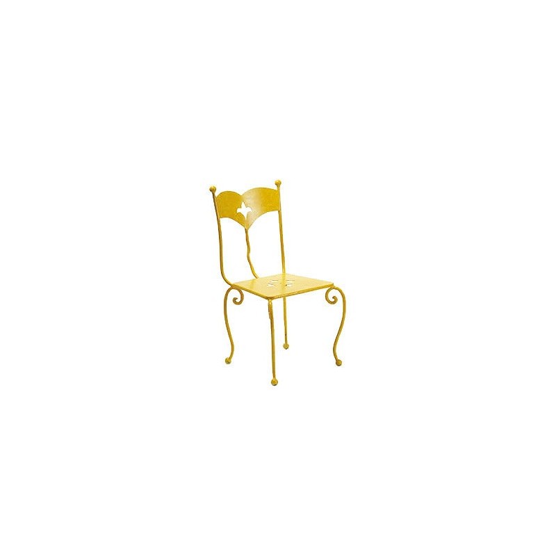Chaise fer forgé cyclade, Ligne Métal