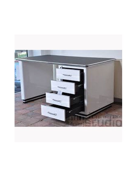 Bureau sans baguettes décoratives 4 tiroirs TB 224