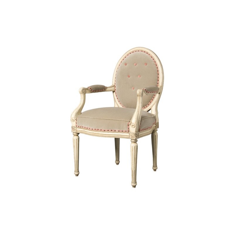Fauteuil médaillon LOUIS XVI