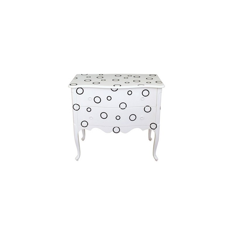 Commode EMMA LOUIS XV, finition anneaux