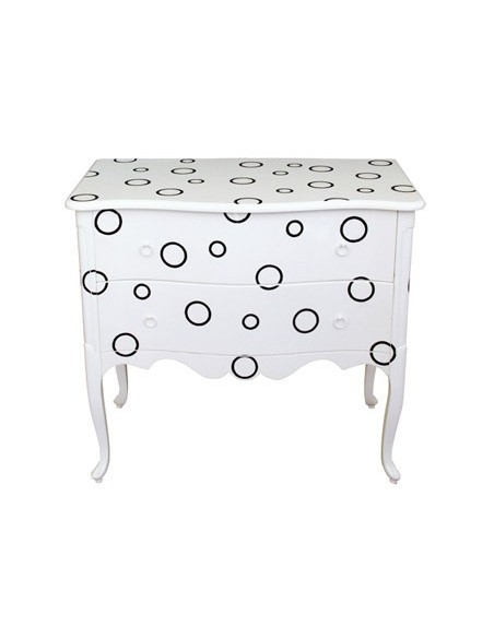 Commode EMMA LOUIS XV, finition anneaux