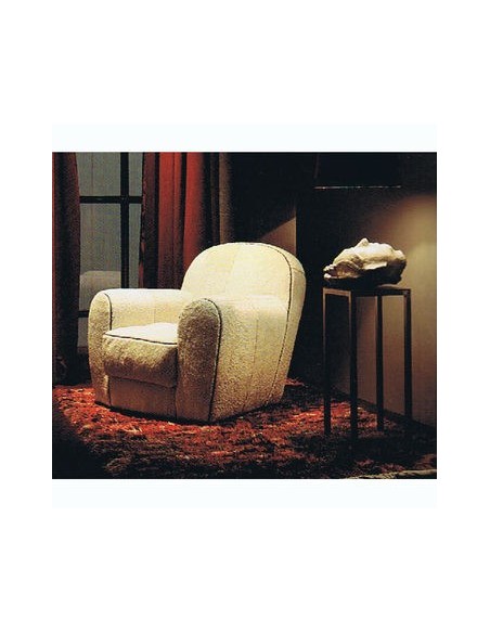 Fauteuil Amburgo club laine de mouton, Baxter