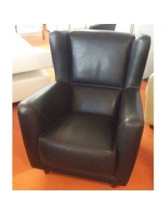 Déstockage Fauteuil BERGÈRE noir BAXTER