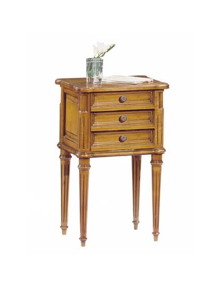 Chevet 3 tiroirs floriane style louis xvi