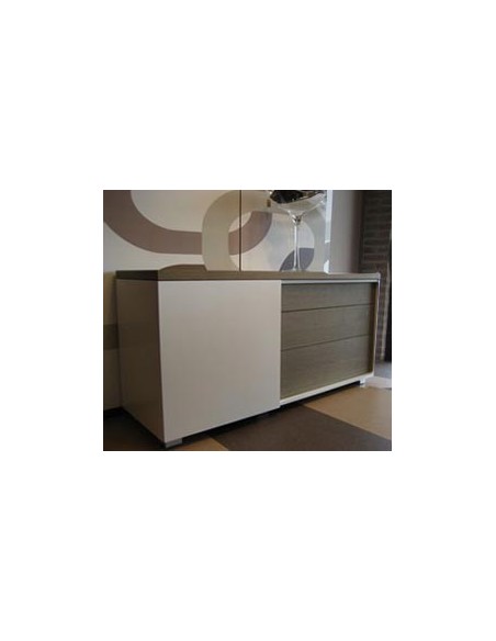 Buffet porte coulissante 3 tiroirs Karat